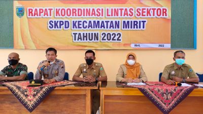 Rapat Koordinasi Lintas Sektor SKPD Kecamatan Mirit