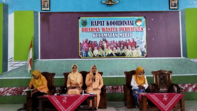Rakor Dharma Wanita Persatuan Kecamatan Mirit