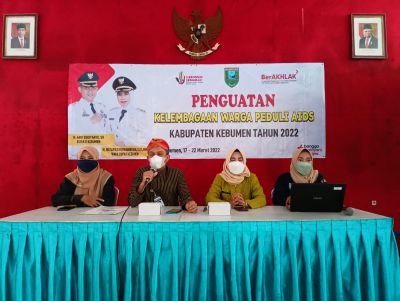 Penguatan Kelembagaan Warga Peduli AIDS Kabupaten Kebumen Tahun 2022